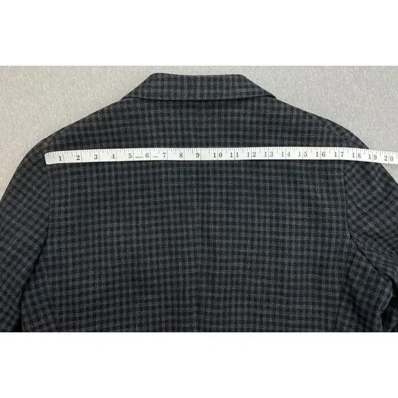 Jos A Bank Blazer Mens 42R Check Cotton Wool Blend Slim Fit 2-Button